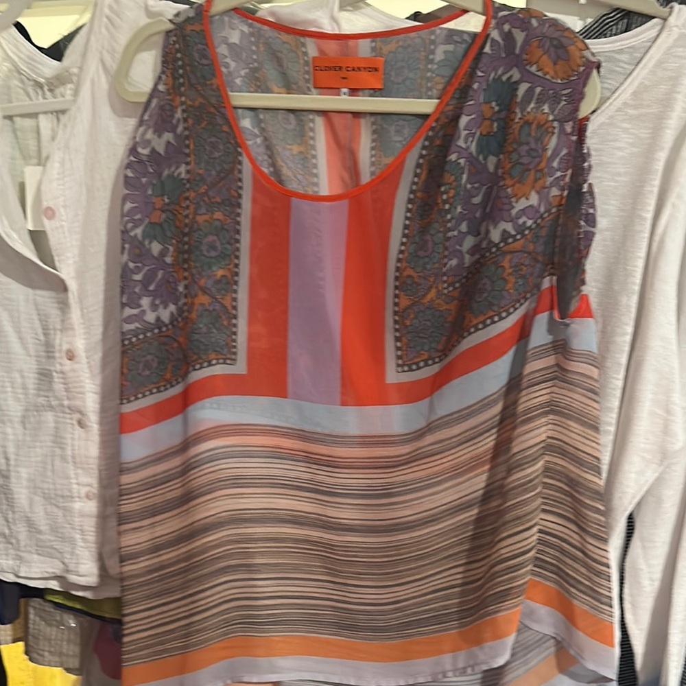 Clover Canyon Women's Multicolor Sleeveless Top